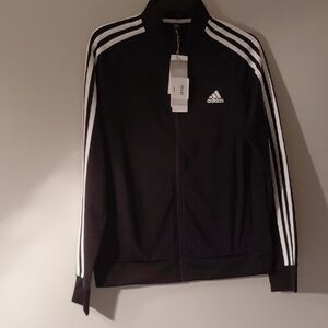 Adidas Black and White Track Jacket